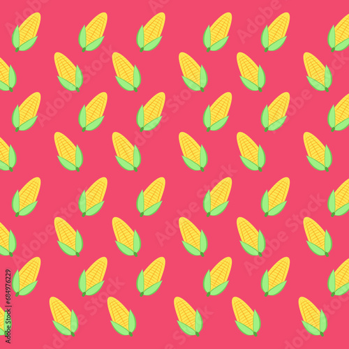 background design with patterns of fruit and vegetables, in vector illustration