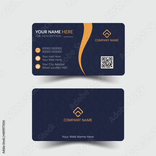 Modern and clean professional business card template