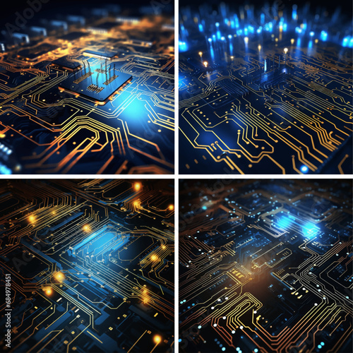 motherboard technology digital processor hardware circuit board computer blue science electron