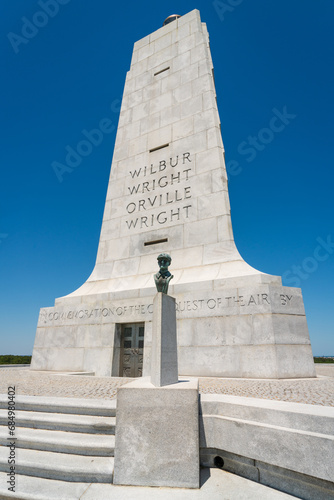 Monument at Wright Brothers National Memorial in North Carolina