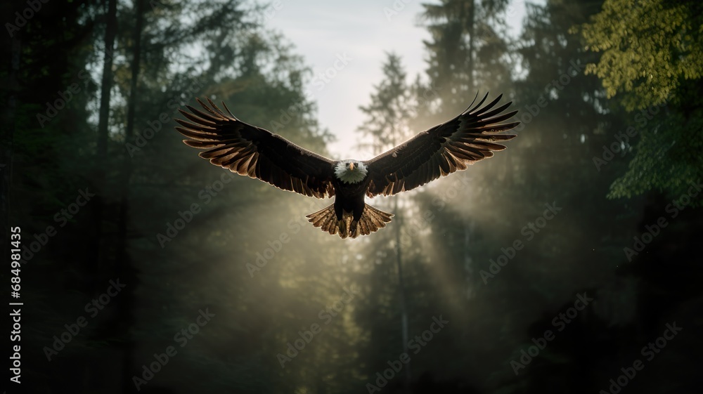 Fototapeta premium eagle in flight