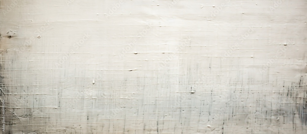 In a white background, an abstract design on a retro grunge border captures attention with its unique texture, reminiscent of an old fabric bag made of cotton, canvas, linen, and fibers, intricately