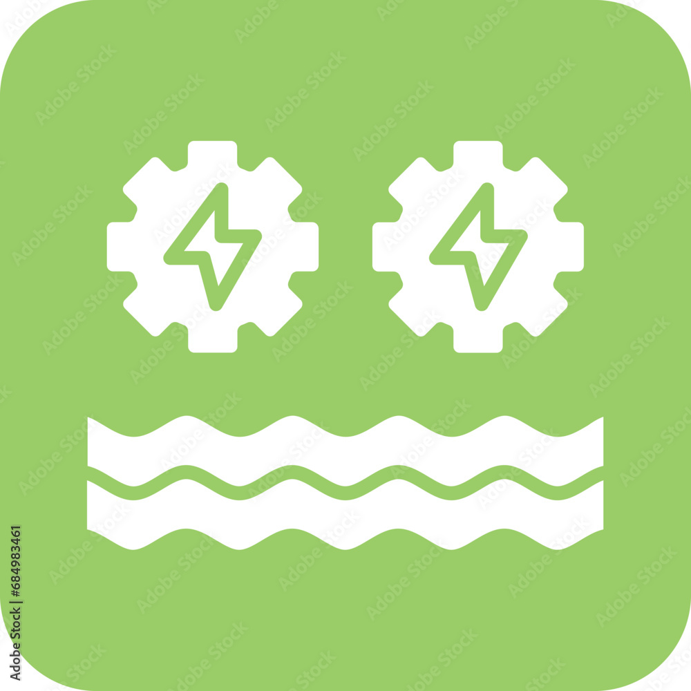 Hydro Power Icon Style Hydro Power Icon Style