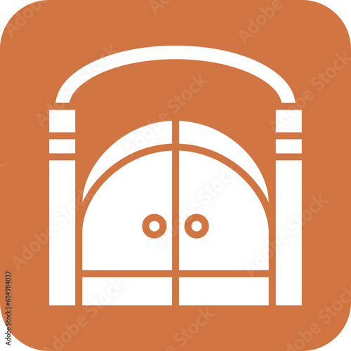 Cementery Gate Icon Style