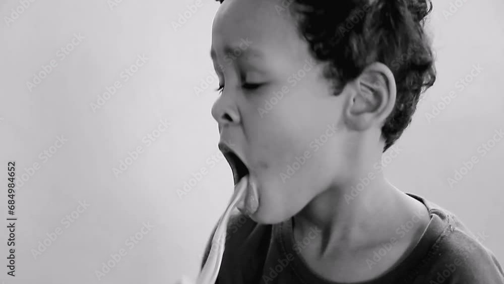 little boy brushing his teeth with tooth brush with white background stock footage stock video little boy brushing his teeth with tooth brush with white background stock footage stock video