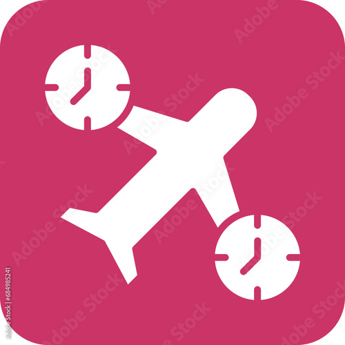 Jet Lag Icon Style