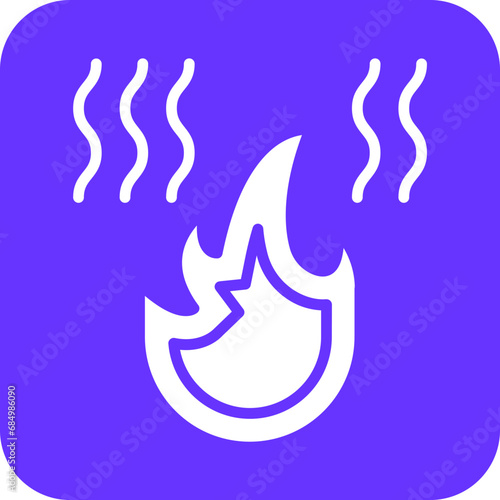 Fire Pollution Icon Style