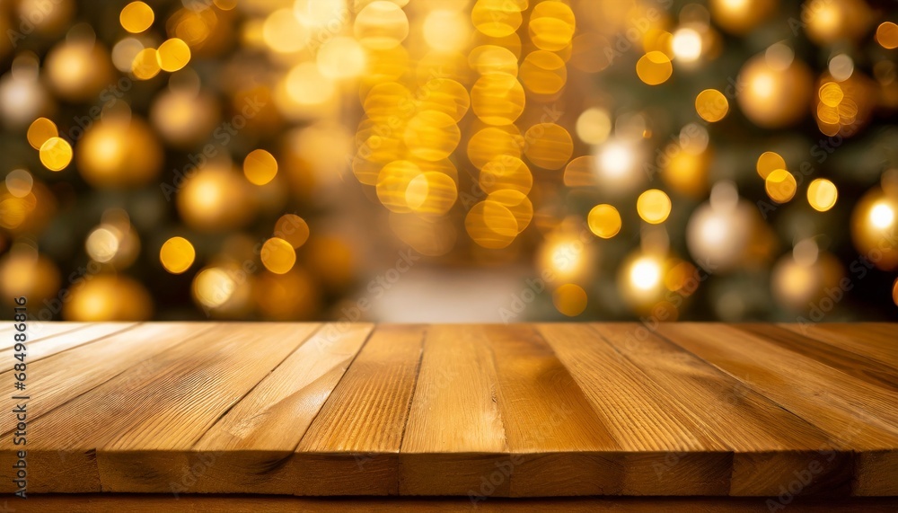 Wooden table, table and bokeh background Wooden table, table and bokeh background