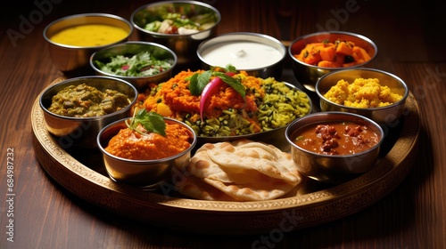 thali table indian food vegetarian illustration cuisine spices, curry biryani, samosa dosa thali table indian food vegetarian