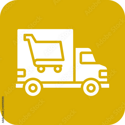 Groceries Delivery Icon Style