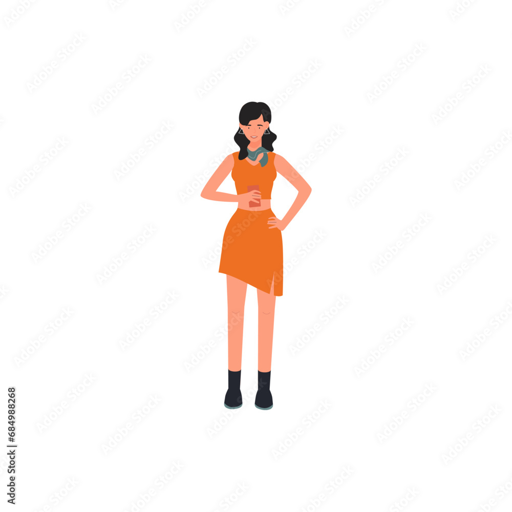 set of poses of beautiful women in neat clothes vector set of poses of beautiful women in neat clothes vector