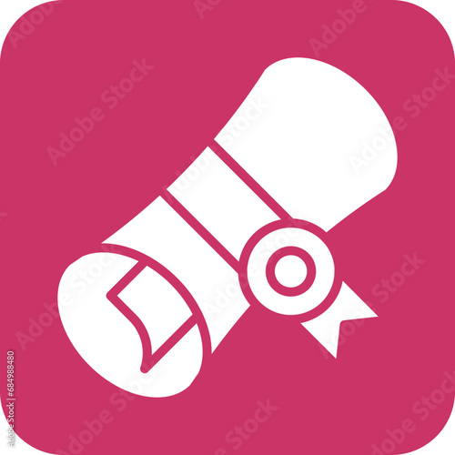 Bachelor Degree Icon Style