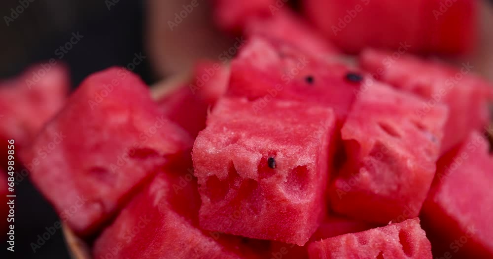 sliced ripe red watermelon, juicy and fresh pieces of red watermelon sliced ripe red watermelon, juicy and fresh pieces of red watermelon