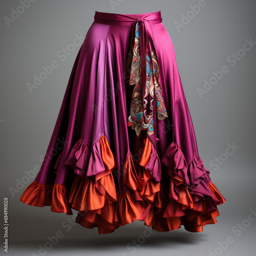 Bollywood Style Skirt: The Vibrant Fuchsia Fest