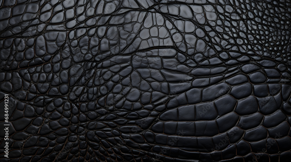 Texture of black leather diary. generative ai. Texture of black leather diary. generative ai.