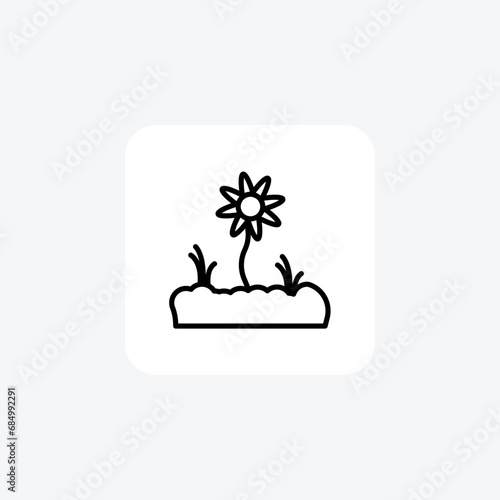 Graden, Landscaping, Outdoor Oasis, Line Icon, Outline icon, vector icon, pixel perfect icon