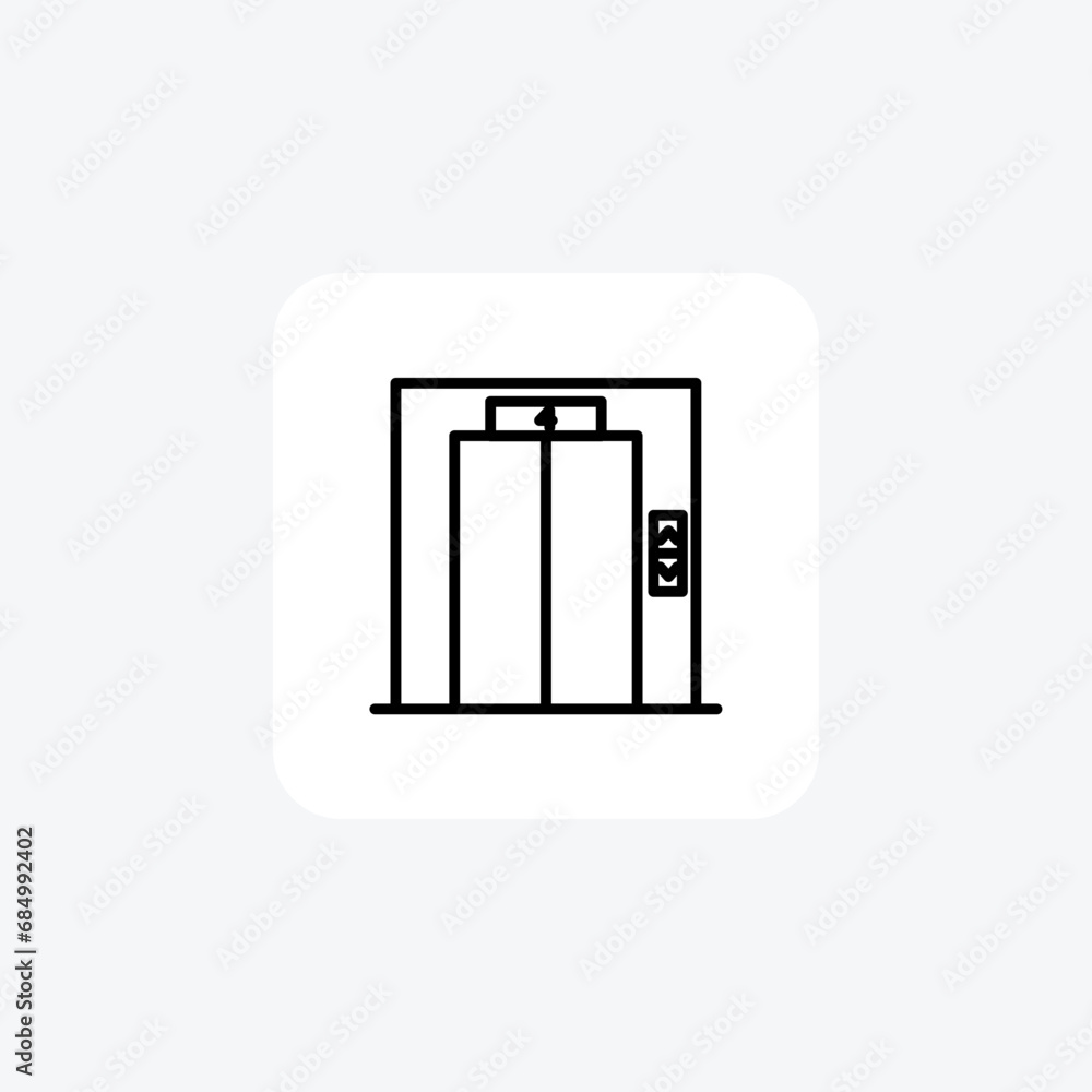 Elevator,Vertical Mobility, Lift System,Line Icon, Outline icon, vector icon, pixel perfect icon Elevator,Vertical Mobility, Lift System,Line Icon, Outline icon, vector icon, pixel perfect icon