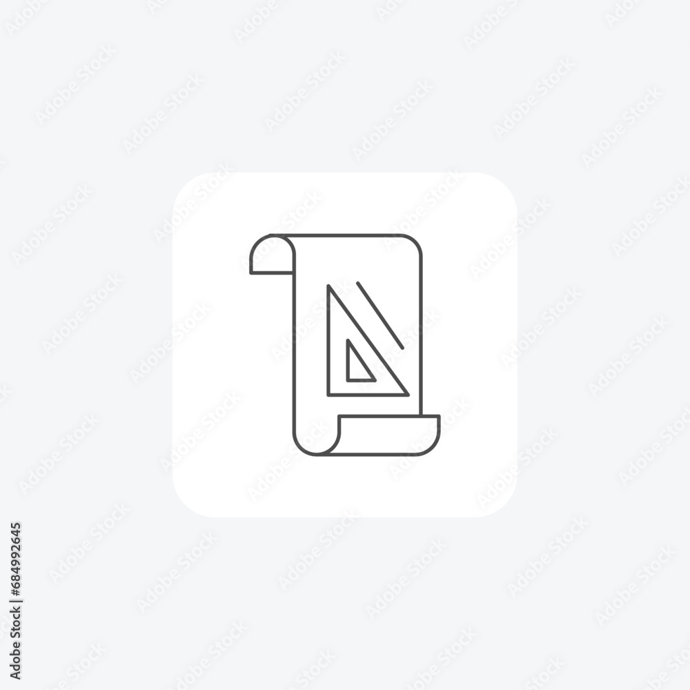Interior design, Decor, Space Planning, thin line icon, grey outline icon, pixel perfect icon Interior design, Decor, Space Planning, thin line icon, grey outline icon, pixel perfect icon
