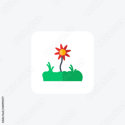 Graden, Landscaping, Outdoor Oasis,  flat color icon, pixel perfect icon