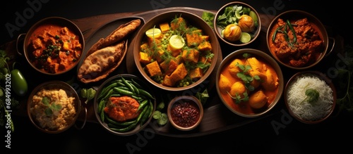 From a top view, the gourmet cuisine displayed an assortment of mouthwatering dishes such as roast chicken, spicy chicken curry from Karnataka and Tamil Nadu, North Countryn curry chicken, Andhra food