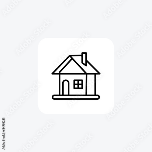 House, HomeSweetHome, ComfortableLiving, ResidentialSpace, DreamHouse,Line Icon, Outline icon, vector icon, pixel perfect icon photo