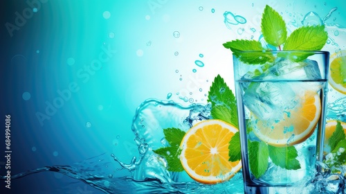 glass cold mojito drink citrus illustration cocktail fruit, mint ice, beverage juice glass cold mojito drink citrus photo