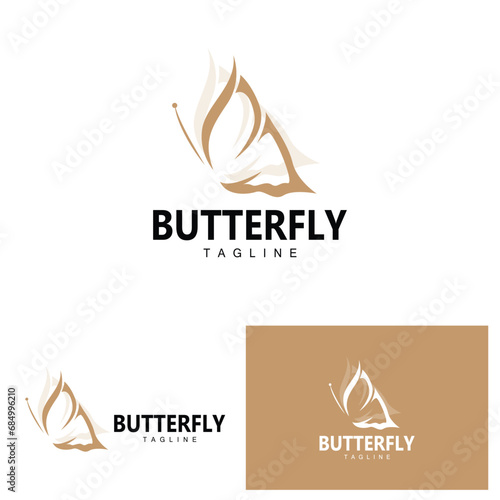 Butterfly Logo Animal Design Brand Product Beautiful and Simple Decorative Animal Wing