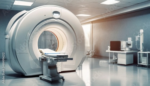 Advanced mri or ct scan medical diagnosis machine at hospital