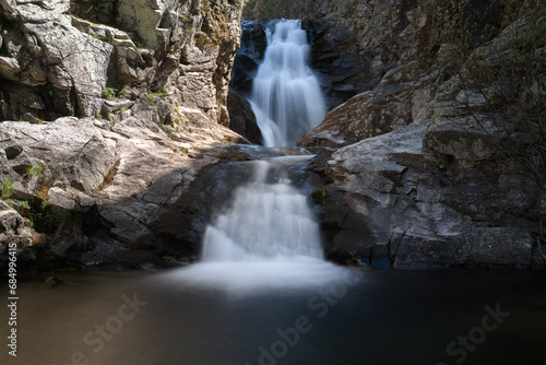 Purgatorio Waterfall  Madrid province  Spain