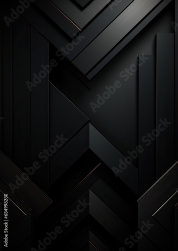 dark black shape graphic background 3d illustration