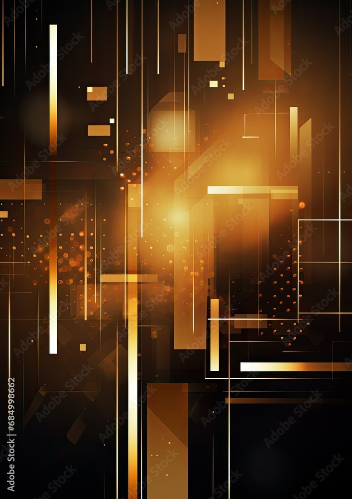 Gold abstract minimal geometric background.