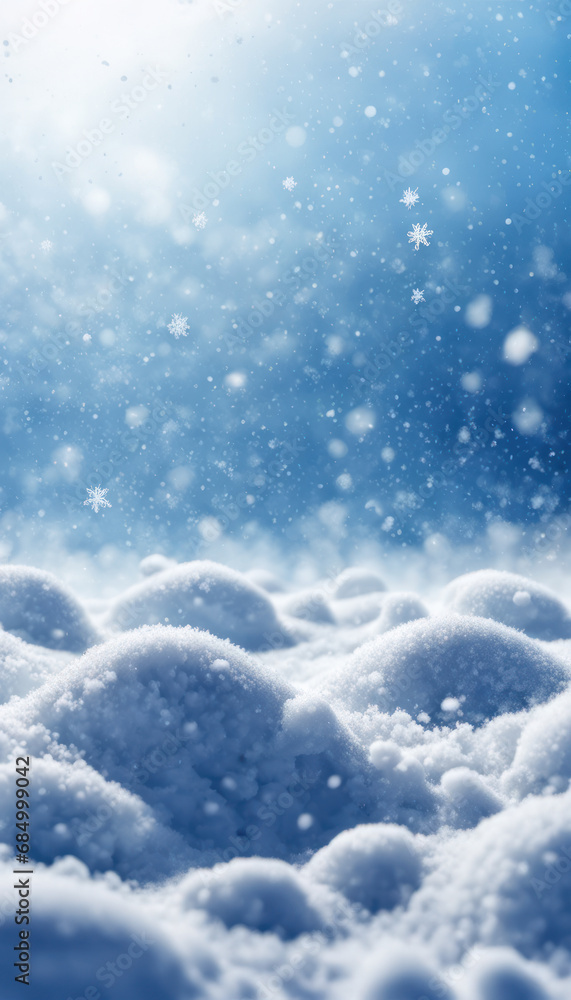 Close-up view of snowflakes falling on the ground Close-up view of snowflakes falling on the ground