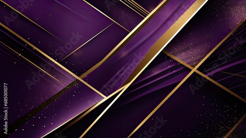 Purple and gold awards background. Modern Abstract