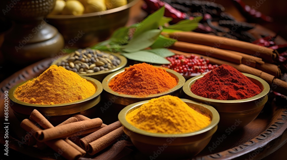 flavors delicious indian food spices illustration aromatic traditional, mouthwatering exotic, rich authentic flavors delicious indian food spices