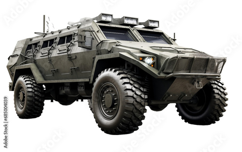 Isolated Armored War Machine On transparent background photo