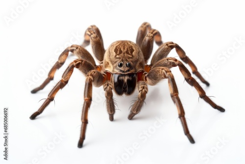 Spider isolated on white
