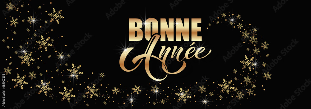 Bonee Annee and Joyeux noel. Merry Christmas card template with greetings in French. Bonee Annee and Joyeux noel. Merry Christmas card template with greetings in French.