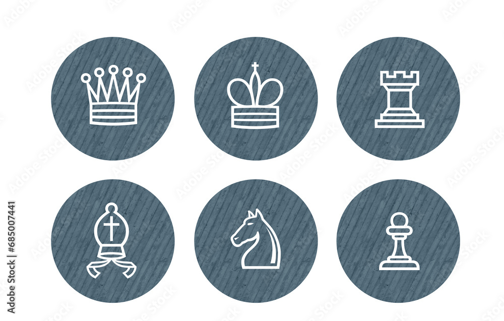 chess icon symbol gray with texture chess icon symbol gray with texture