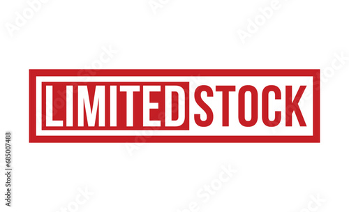 Limited Stock stamp red rubber stamp on white background. Limited Stock stamp sign. Limited Stock stamp.