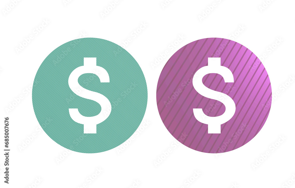 dollar icon symbol pink and green dollar icon symbol pink and green