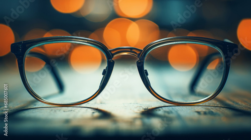 Close up view of the glasses