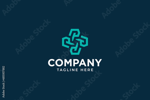 letter P or PR modern logo design for professional corporate business