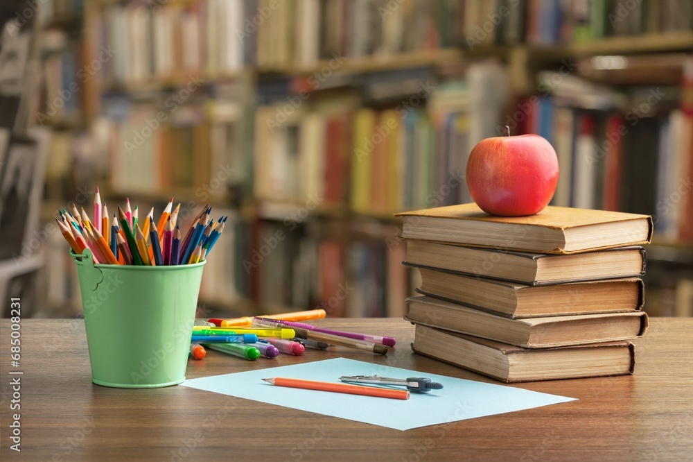 Set of books in the library. global study, Set of books in the library. global study,