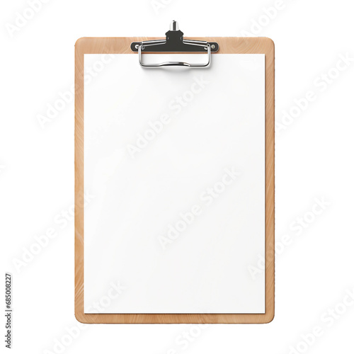 clipboard with paper