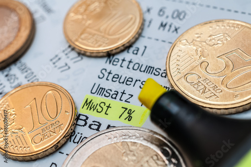 Wallpaper Mural Kaufbeleg, Mehrwertsteuer 7% und Mehrwertsteuersenkung  Torontodigital.ca