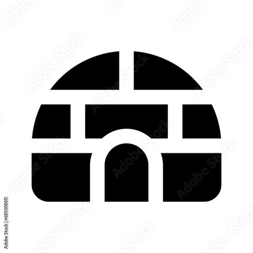 igloo glyph icon