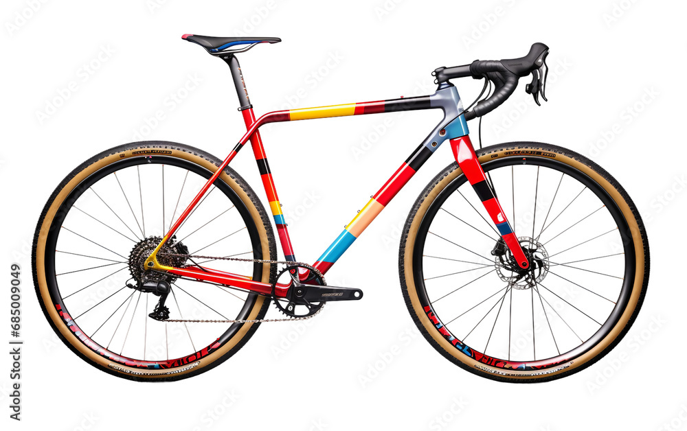 Rugged Cyclocross Bike On transparent background