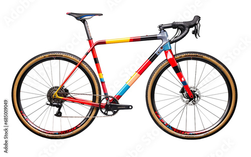 Rugged Cyclocross Bike On transparent background photo