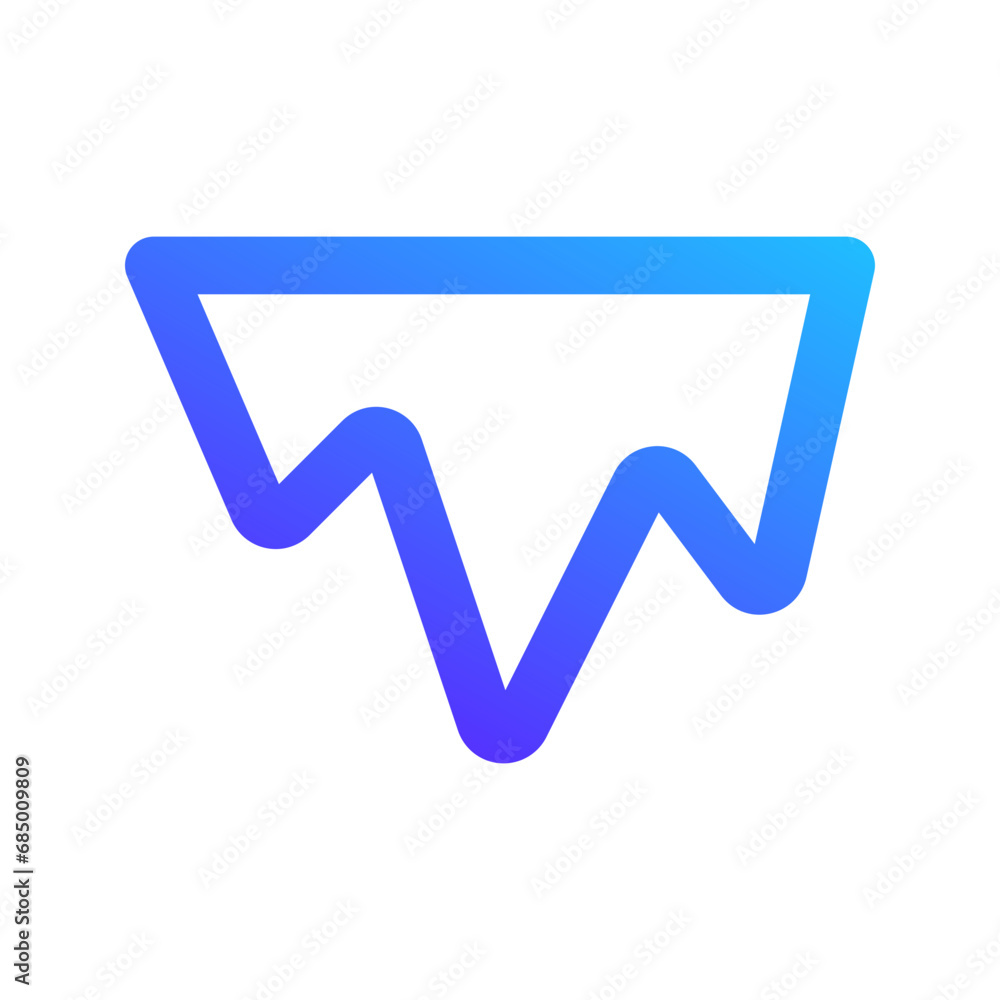 icicle gradient icon icicle gradient icon