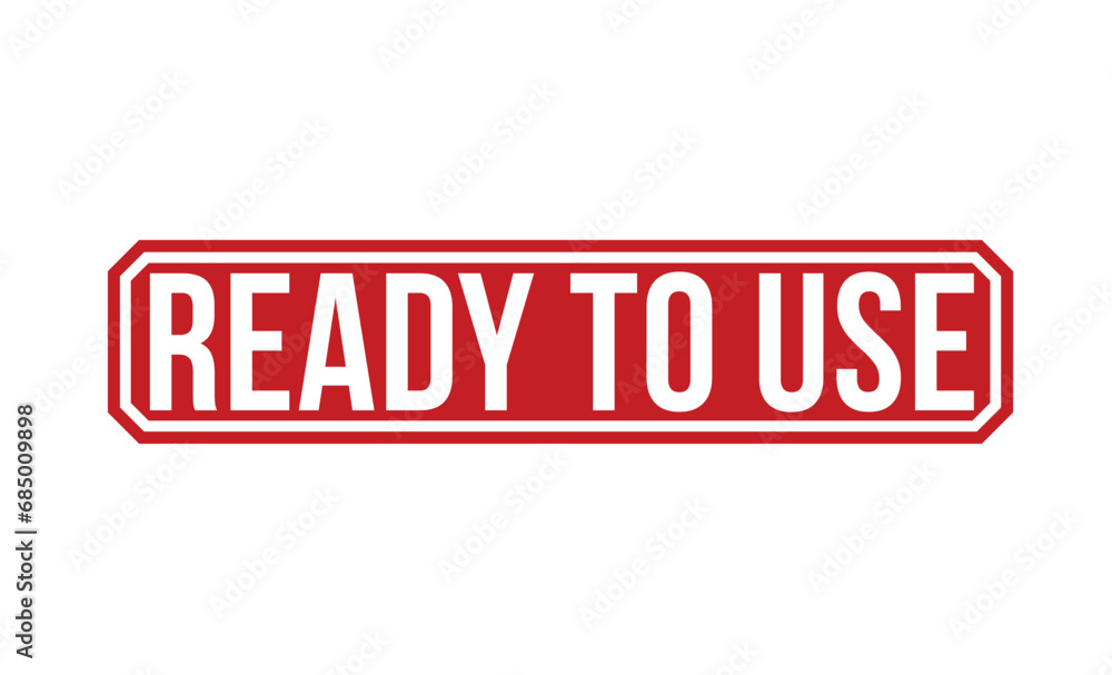 Ready To Use Red Rubber Stamp vector design. Ready To Use Red Rubber Stamp vector design.